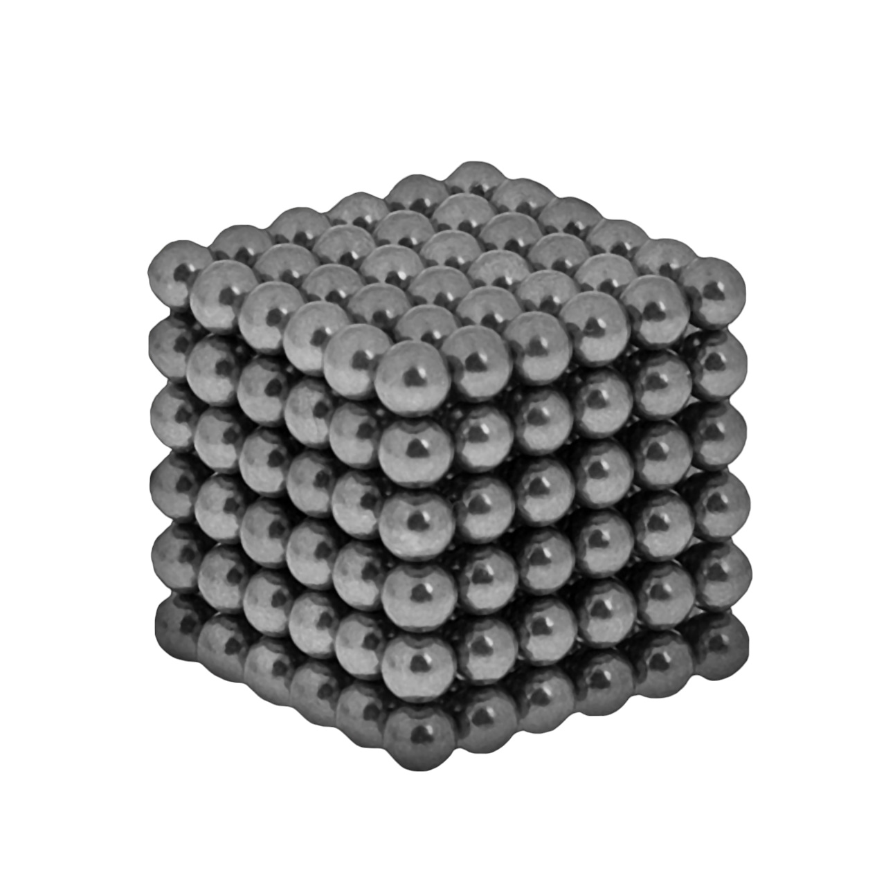 Неокуб антистресс, магнит, 216 шариков, D 0,5 см, черненое серебро (488733)