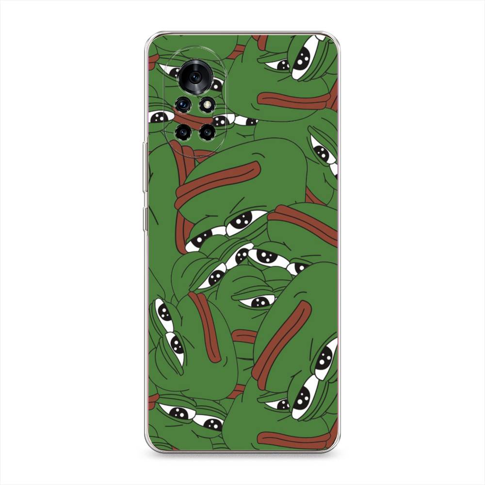 

Чехол Awog на Huawei Nova 8 "Печальный frog", Разноцветный, 6105750-9