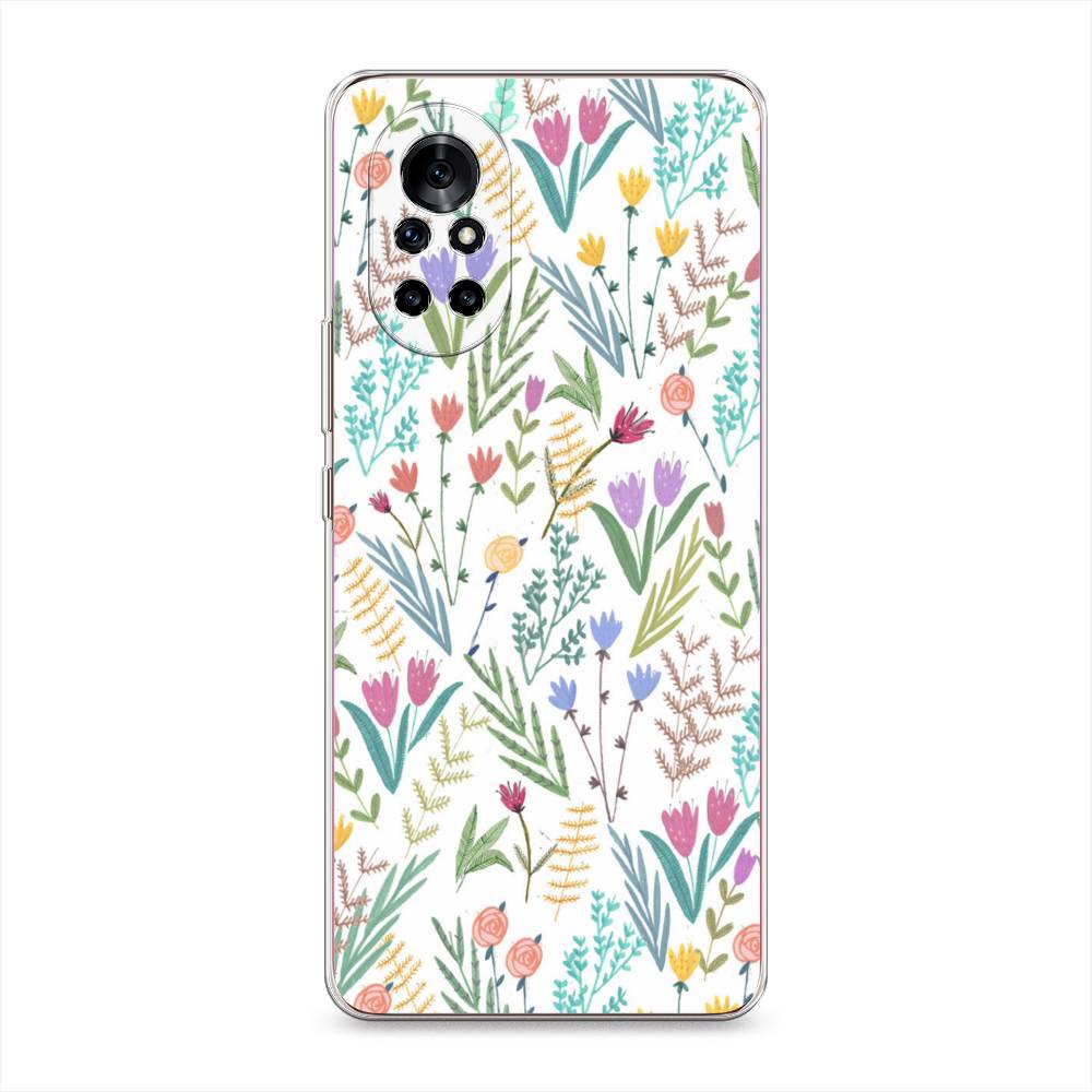фото Чехол awog "полевые цветы рисунок" для huawei nova 8
