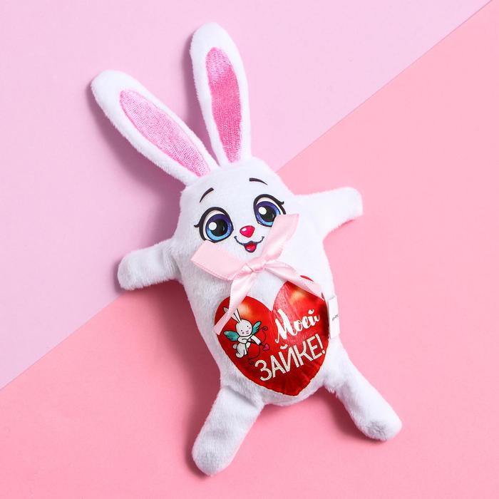 

Магнит Milo toys "Моей зайке" 16 см, белый