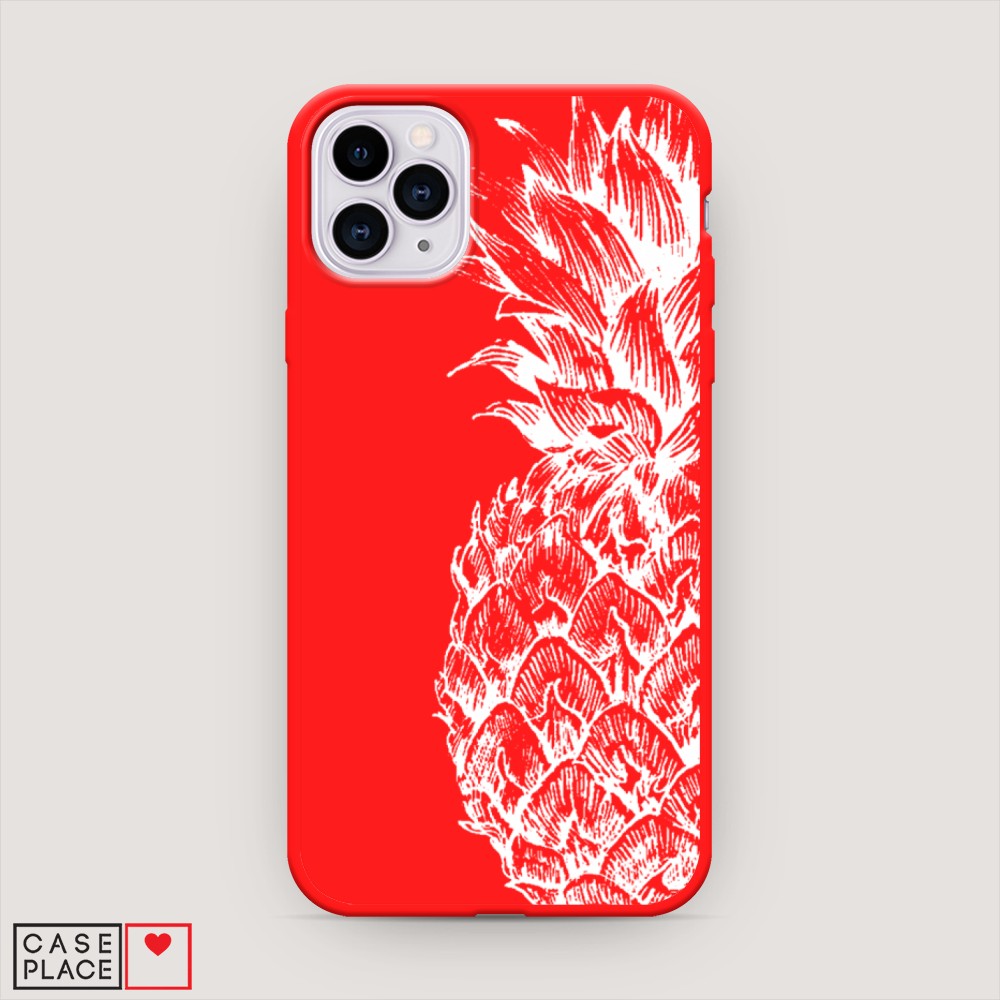 

Чехол Awog на Apple iPhone 11 Pro Max / Айфон 11 Pro Max "Ананас графика белая", Разноцветный, 12253-1