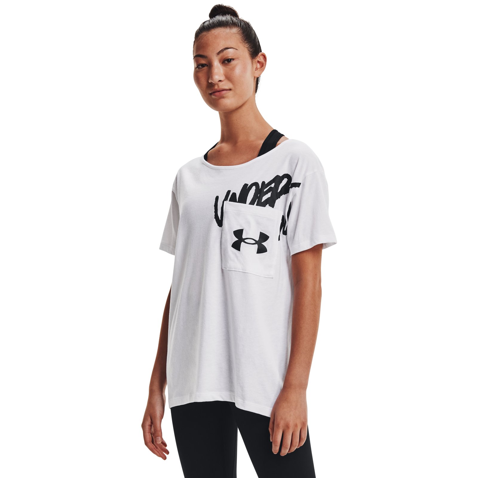 фото Футболка женская under armour 1366132-100 белая s/m