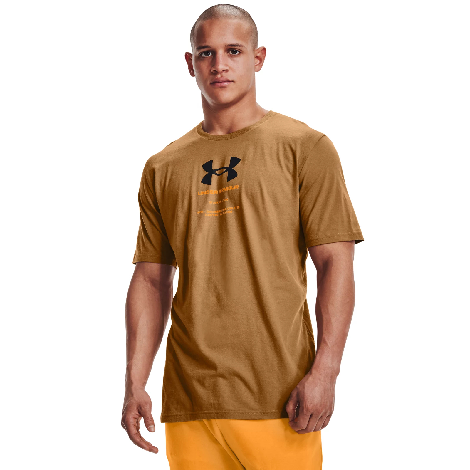 фото Футболка мужская under armour 1366443 коричневая 50-52 ru