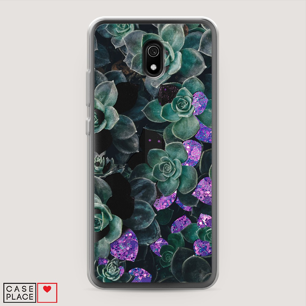 

Чехол Awog на Xiaomi Redmi 8A "Сукуленты цветные", Разноцветный, 37292-1