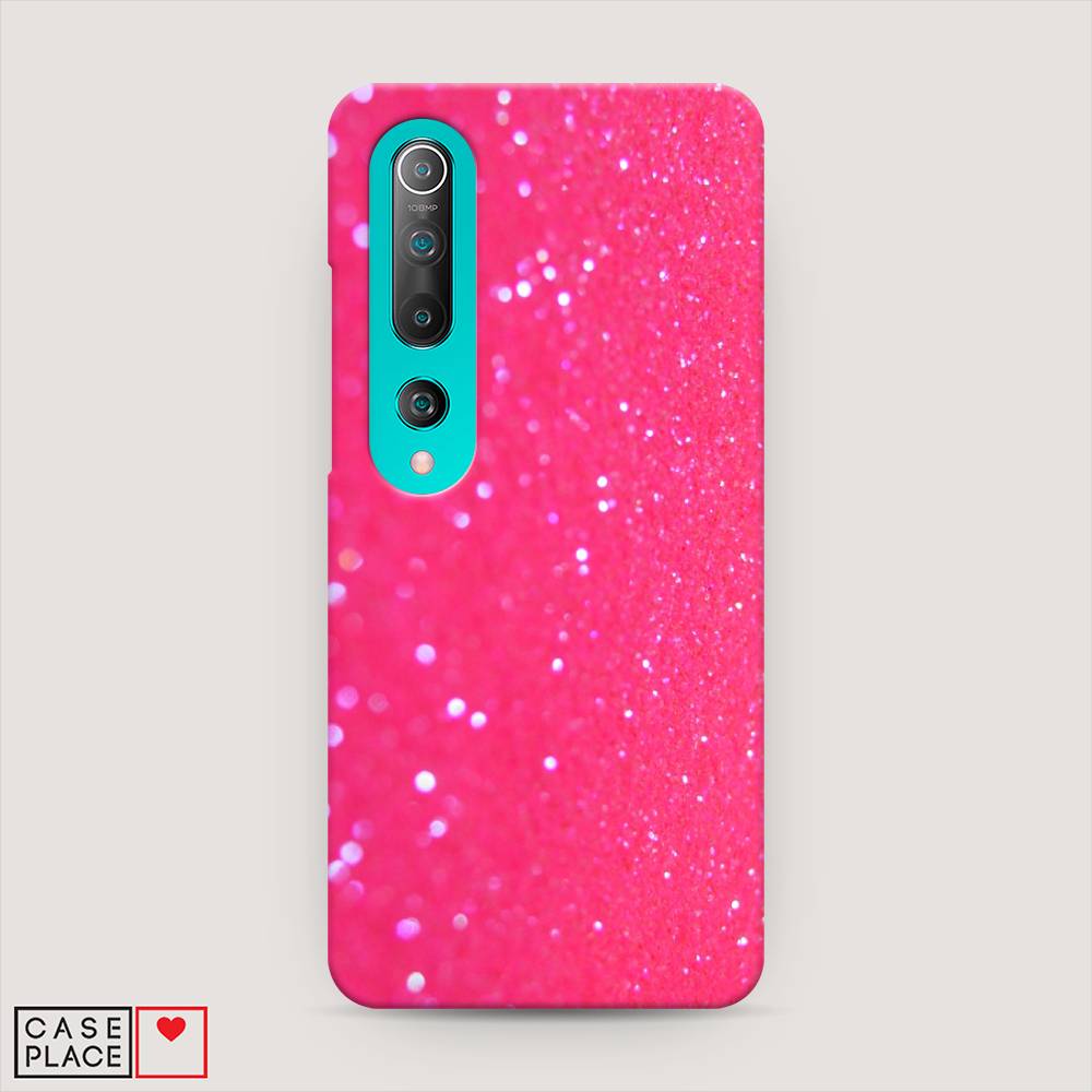 

Пластиковый чехол "Малиновые блестки рисунок" на Xiaomi Mi 10 Pro