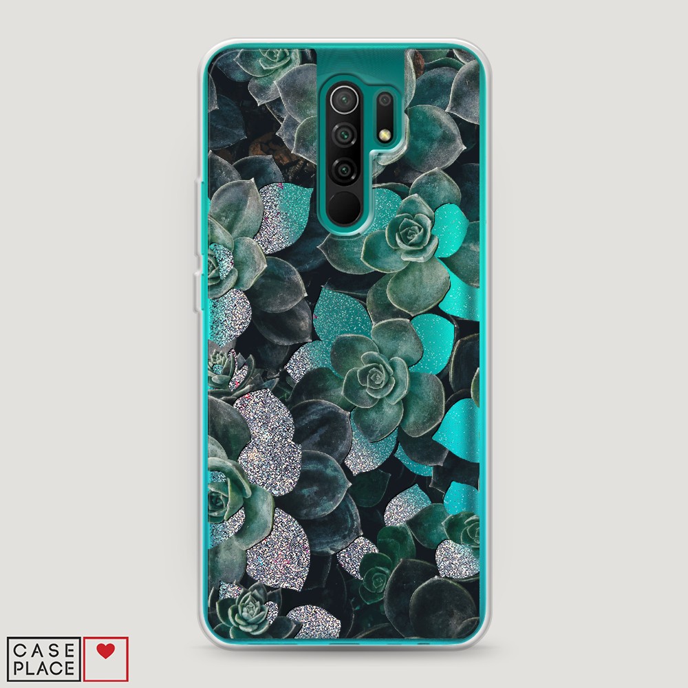

Чехол Awog на Xiaomi Redmi 9 "Сукуленты цветные", Разноцветный, 38391-1