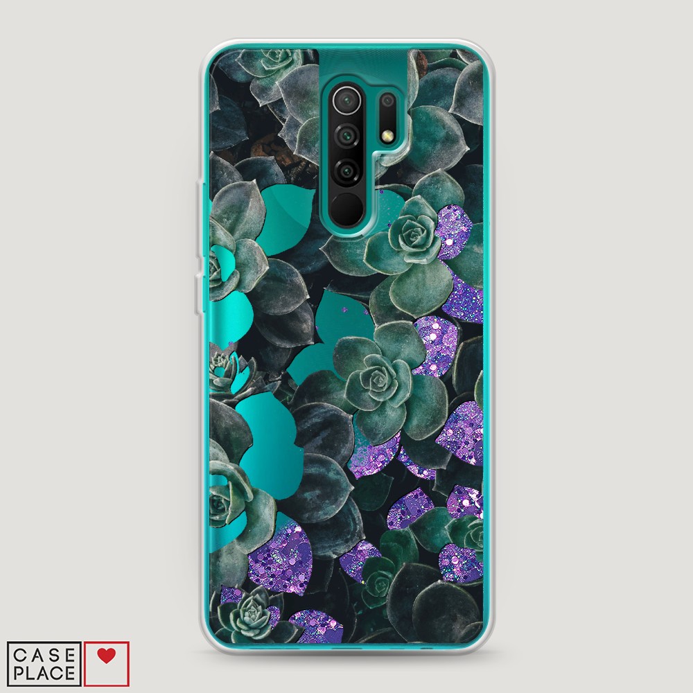 

Чехол Awog на Xiaomi Redmi 9 "Сукуленты цветные", Разноцветный, 38392-1