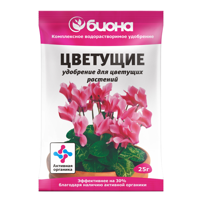 

Минеральное удобрение комплексное Биона Цветущие 25 г, Цветущие