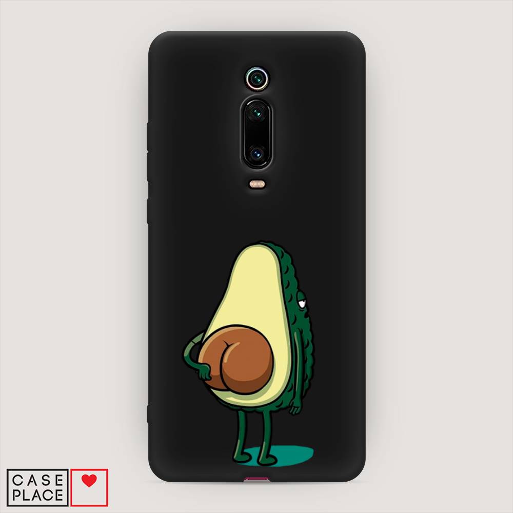 фото Матовый силиконовый чехол "попа авокадо" на xiaomi mi 9t awog
