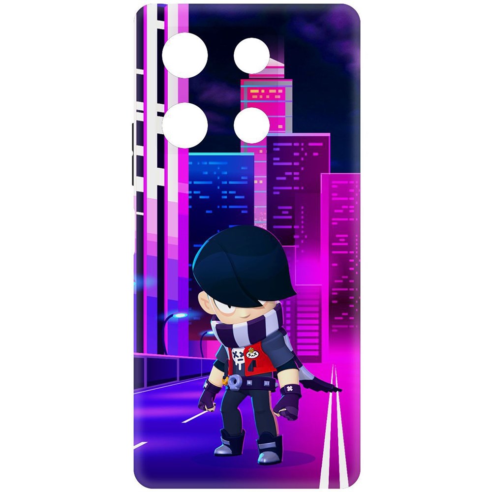 

Чехол-накладка Krutoff Soft Case Brawl Stars - Эдгар для Infinix Note 30 Pro черный