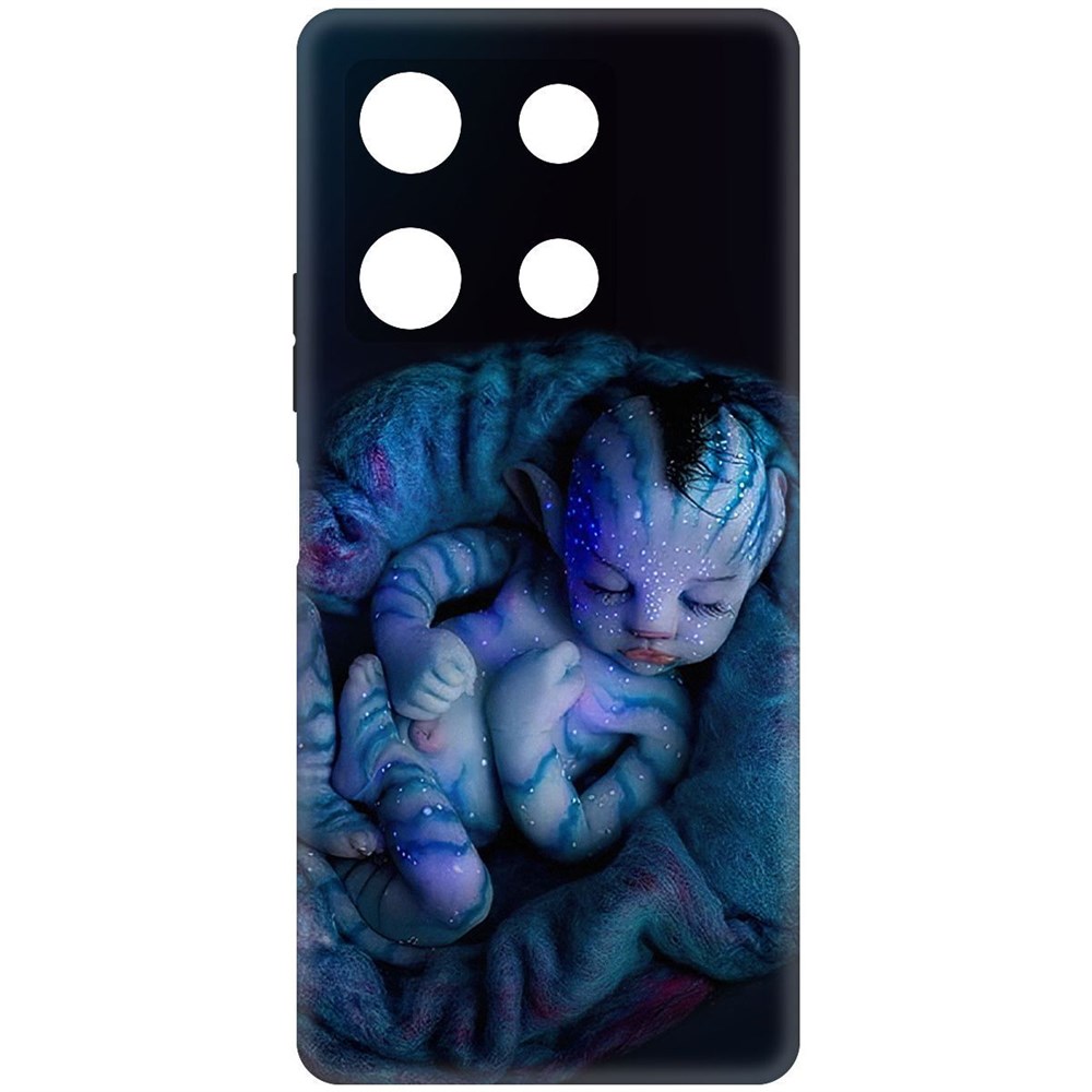 

Чехол-накладка Krutoff Soft Case Аватар - Малышка для Infinix Note 30 Pro черный