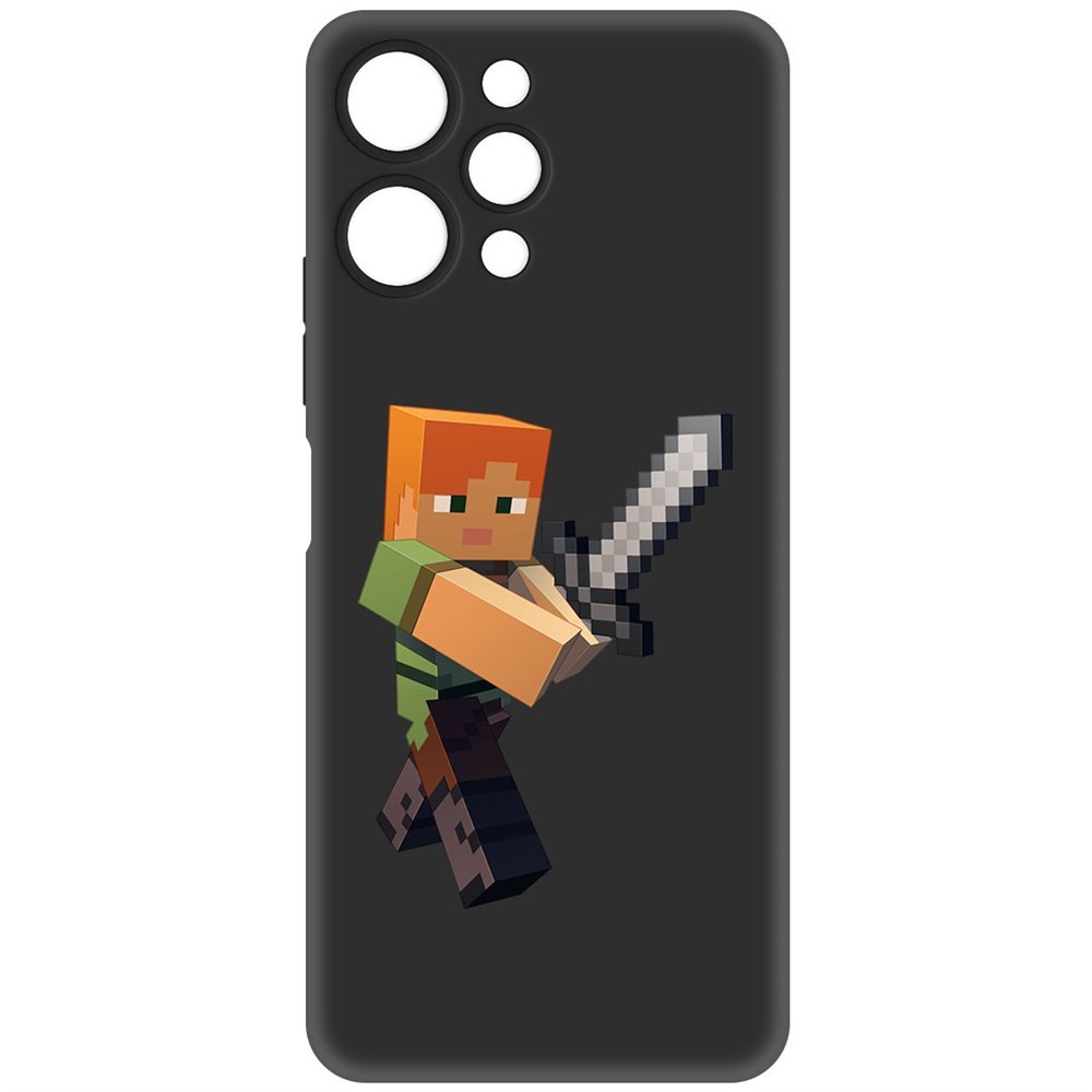 

Чехол-накладка Krutoff Soft Case Minecraft-Алекс для Xiaomi Redmi 12 черный