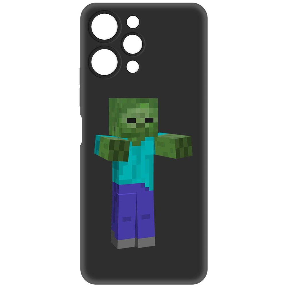 

Чехол-накладка Krutoff Soft Case Minecraft-Гигант для Xiaomi Redmi 12 черный