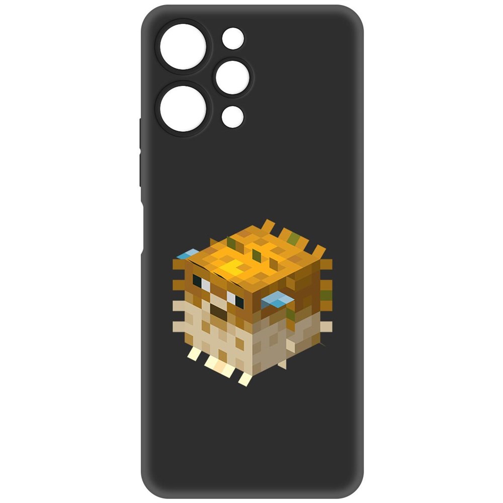 

Чехол-накладка Krutoff Soft Case Minecraft-Иглобрюх для Xiaomi Redmi 12 черный