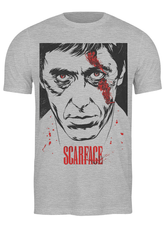 

Футболка мужская Printio Scarface серая 2XL, Серый, Scarface