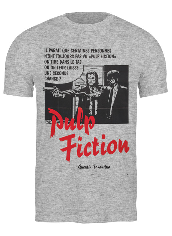 

Футболка мужская Printio Pulp fiction серая 2XL, Серый, Pulp fiction