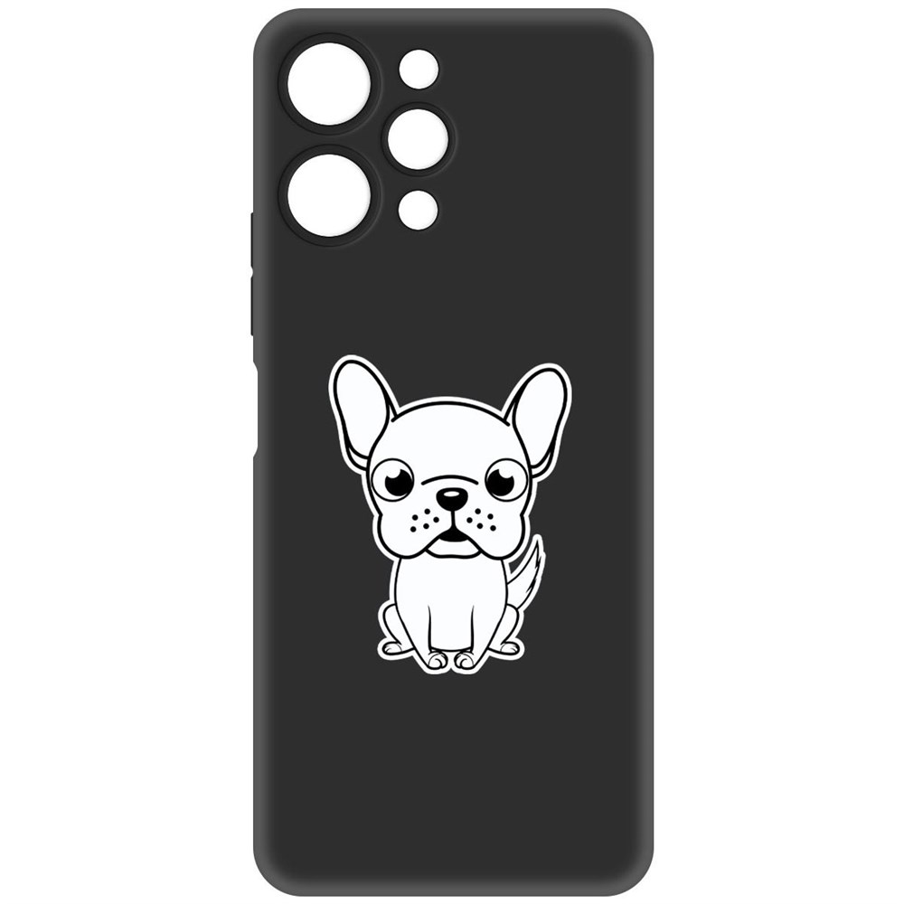 

Чехол-накладка Krutoff Soft Case Черно-белый щенок для Xiaomi Redmi 12 черный