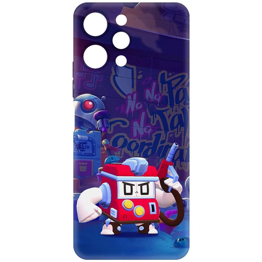 

Чехол-накладка Krutoff Soft Case Brawl Stars - V8-БИТ для Xiaomi Redmi 12 черный