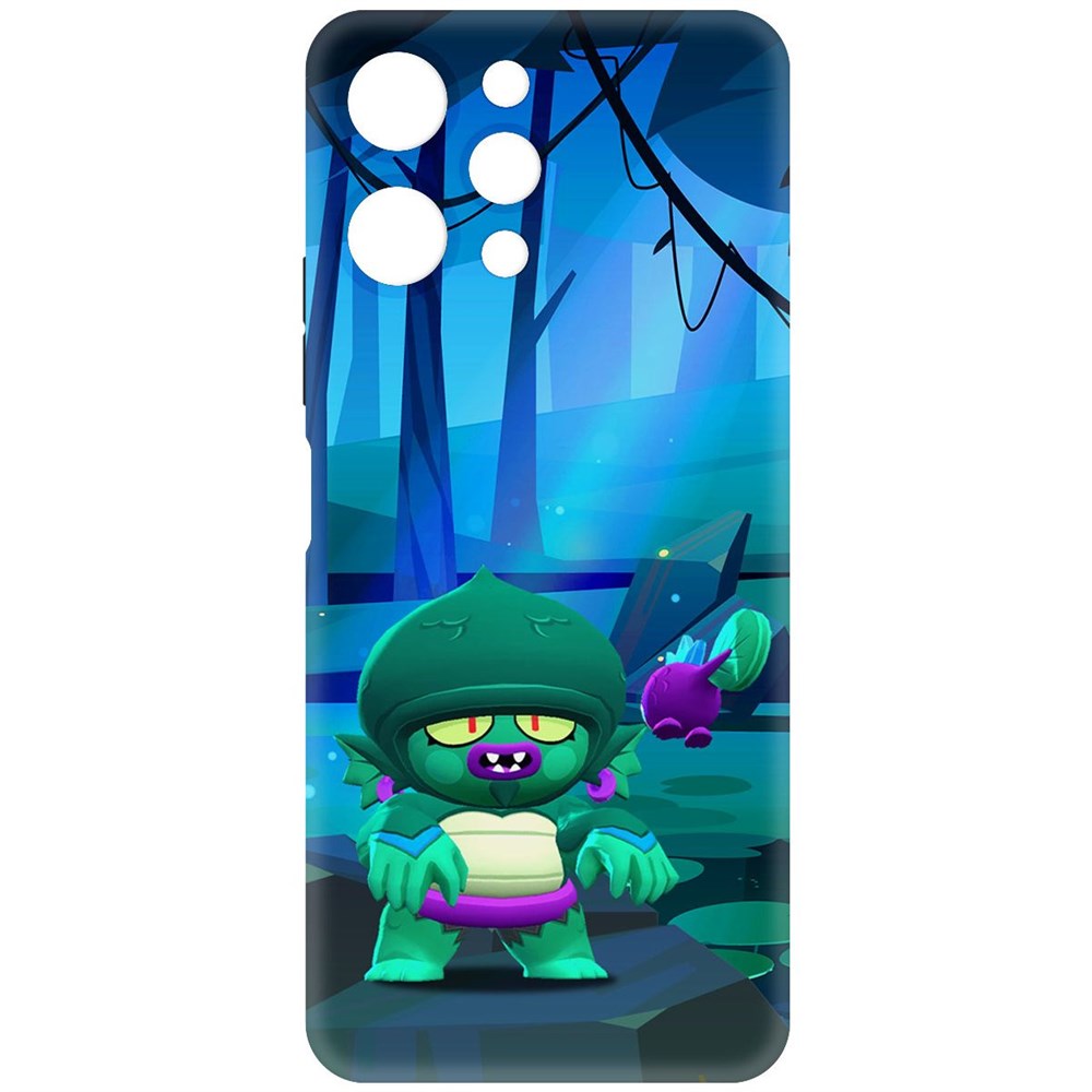 

Чехол-накладка Krutoff Soft Case Brawl Stars - Болотный Джин для Xiaomi Redmi 12 черный
