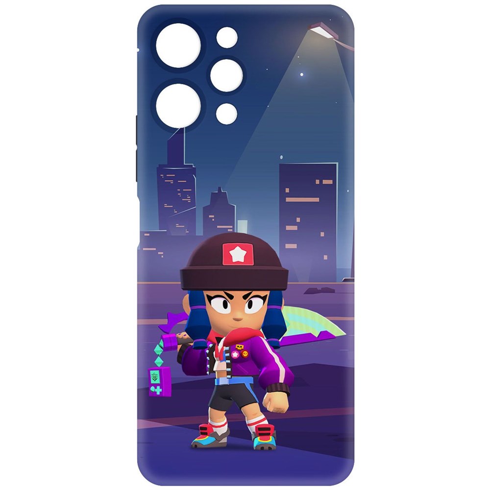

Чехол-накладка Krutoff Soft Case Brawl Stars - Героиня Биби для Xiaomi Redmi 12 черный