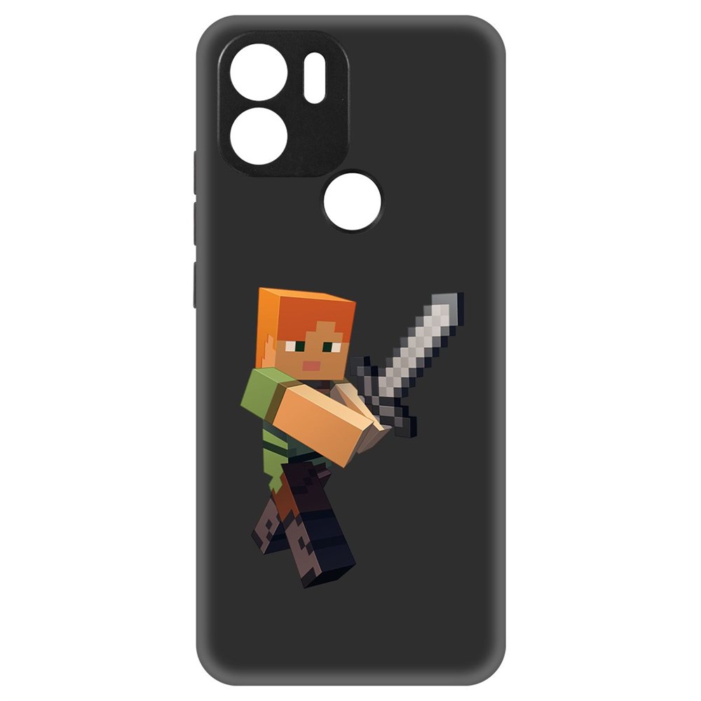 

Чехол-накладка Krutoff Soft Case Minecraft-Алекс для Xiaomi Poco C51 черный