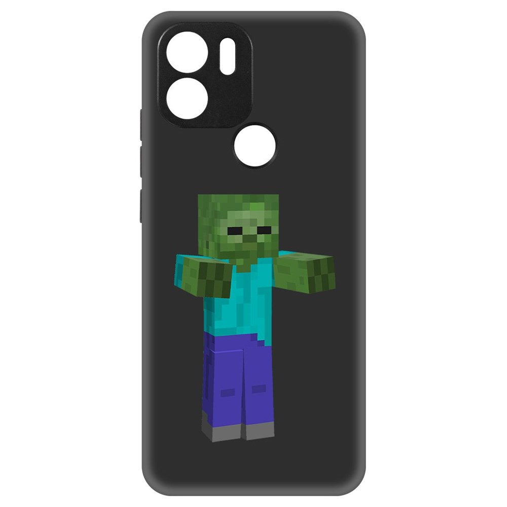 

Чехол-накладка Krutoff Soft Case Minecraft-Гигант для Poco C51 черный