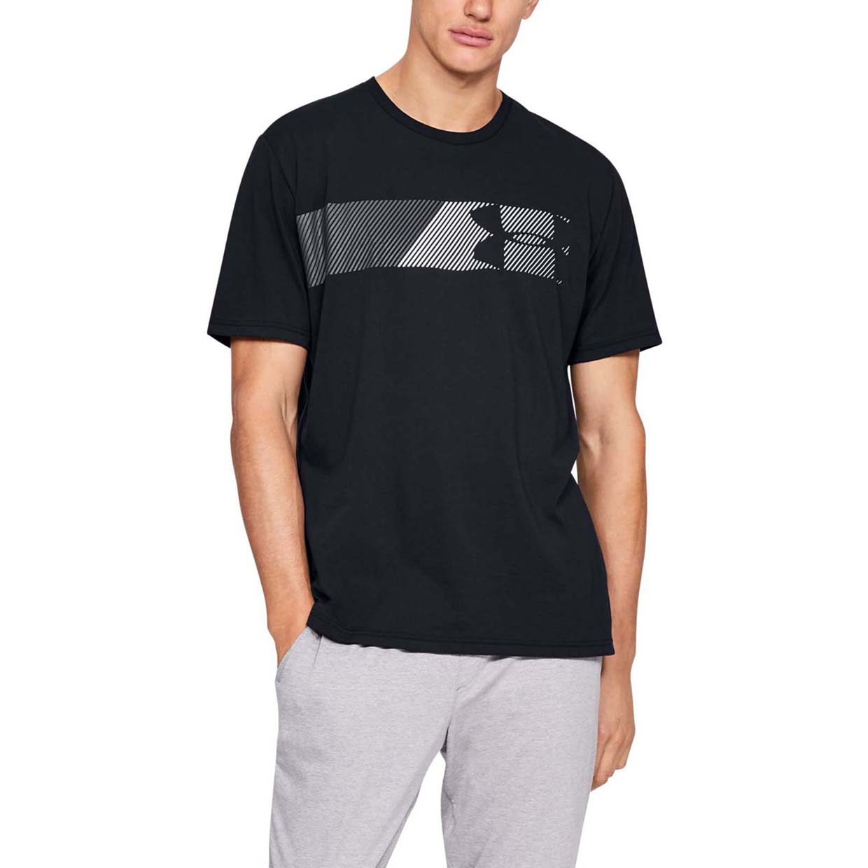 фото Футболка мужская under armour 1329584 черная 56-58 ru