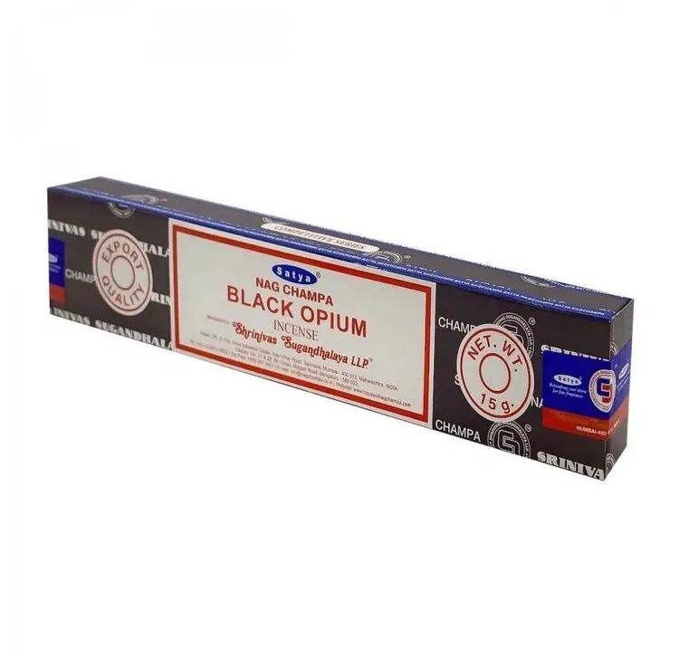 

Благовония Satya Black Opium, Сатья Черный Опиум, ароматические палочки, индийские, для до