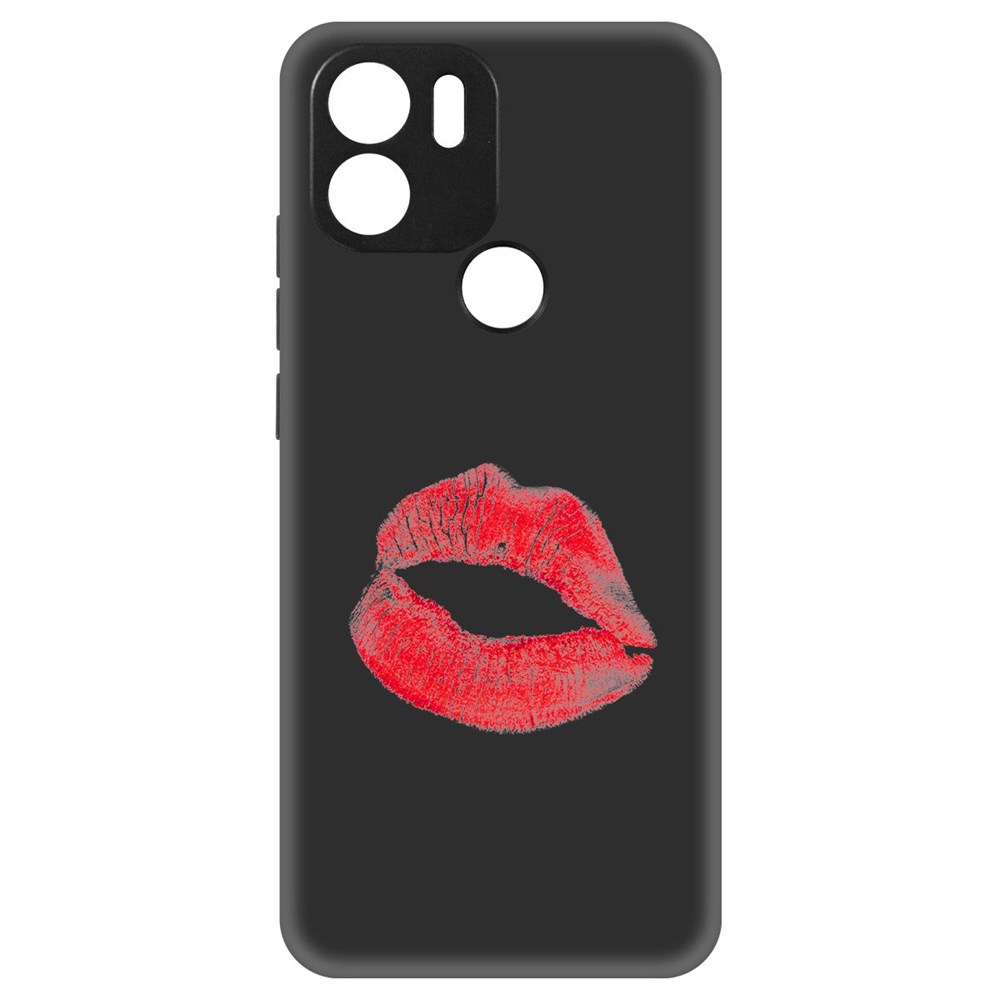 

Чехол-накладка Krutoff Soft Case След помады для Poco C51 черный