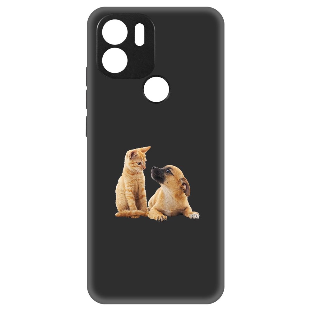 

Чехол-накладка Krutoff Soft Case Лучшие друзья для Poco C51 черный