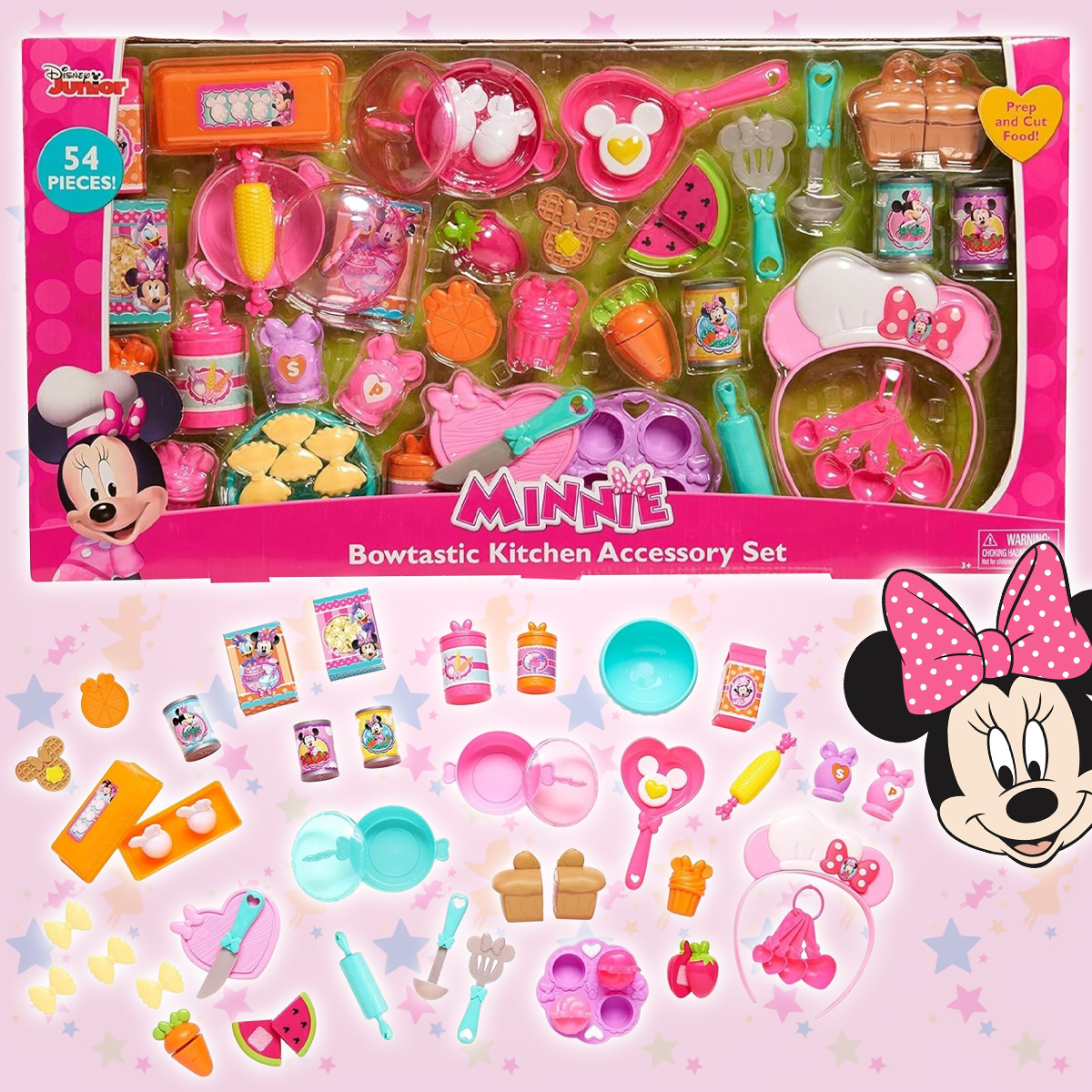 

Игровой набор для девочки Disney Кухня Минни Маус Дисней 54 предмета