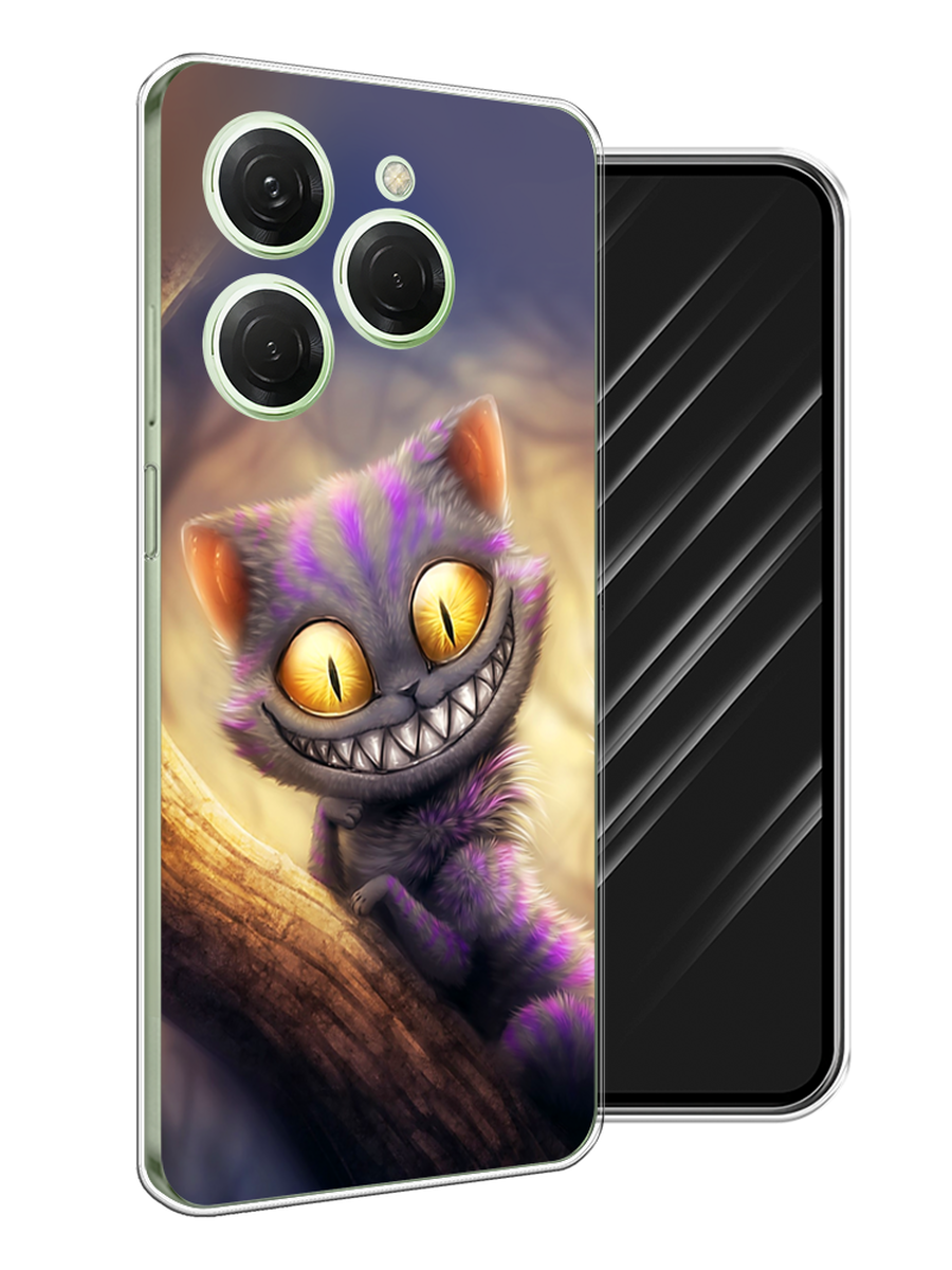 

Чехол Awog на Tecno Spark 20 Pro "Cheshire Cat", Фиолетовый;желтый, 304850-1