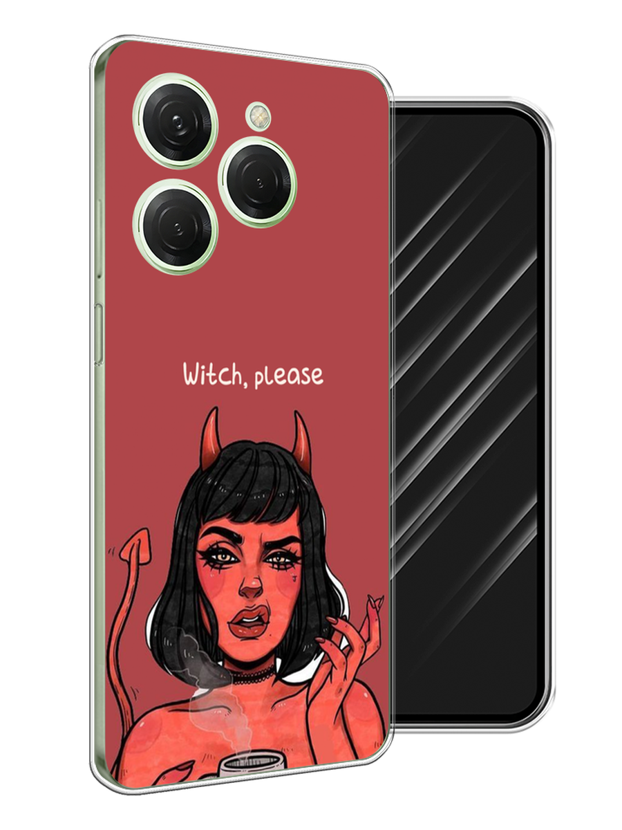 

Чехол Awog на Tecno Spark 20 Pro "Evil Girl", Бордовый;черный, 304850-1