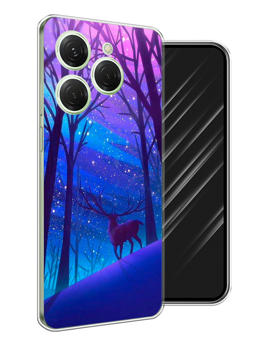 

Чехол Awog на Tecno Spark 20 Pro "Северный олень", Фиолетовый;голубой;синий, 304850-1