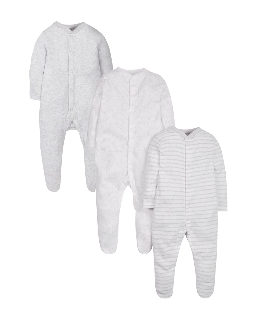 

Комбинезон детский Mothercare MC-KA027, серый, 80, 3 шт, MC/KA027