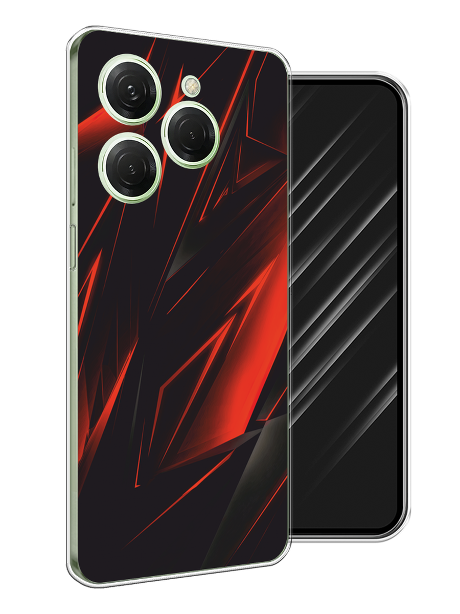 

Чехол Awog на Tecno Spark 20 Pro "Игровой фон", Бордовый;красный;черный, 304850-1