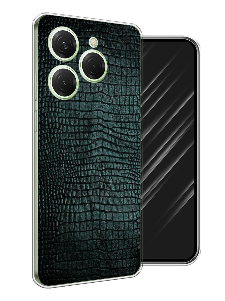 

Чехол Awog на Tecno Spark 20 Pro "Черная змея", Черный;серый;голубой, 304850-1