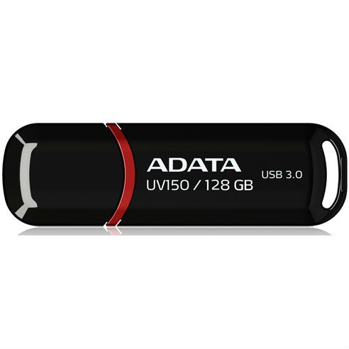 фото Флешка adata uv150 128гб black (auv150-128g-rbk)