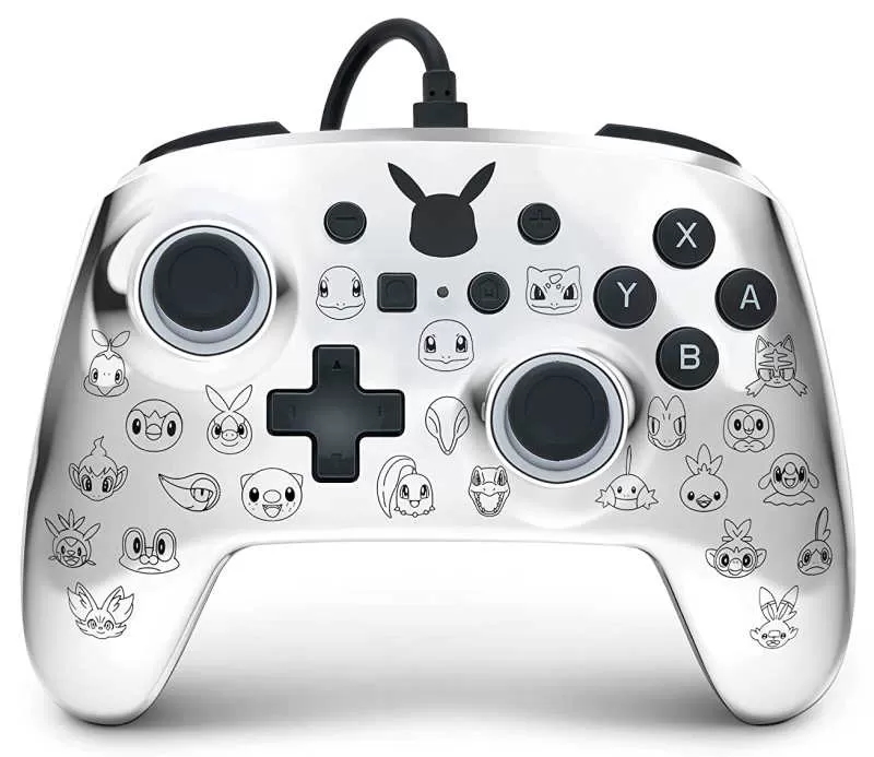 фото Геймпад проводной powera enhanced wired controller (оригинал) pikachu b/s (switch)