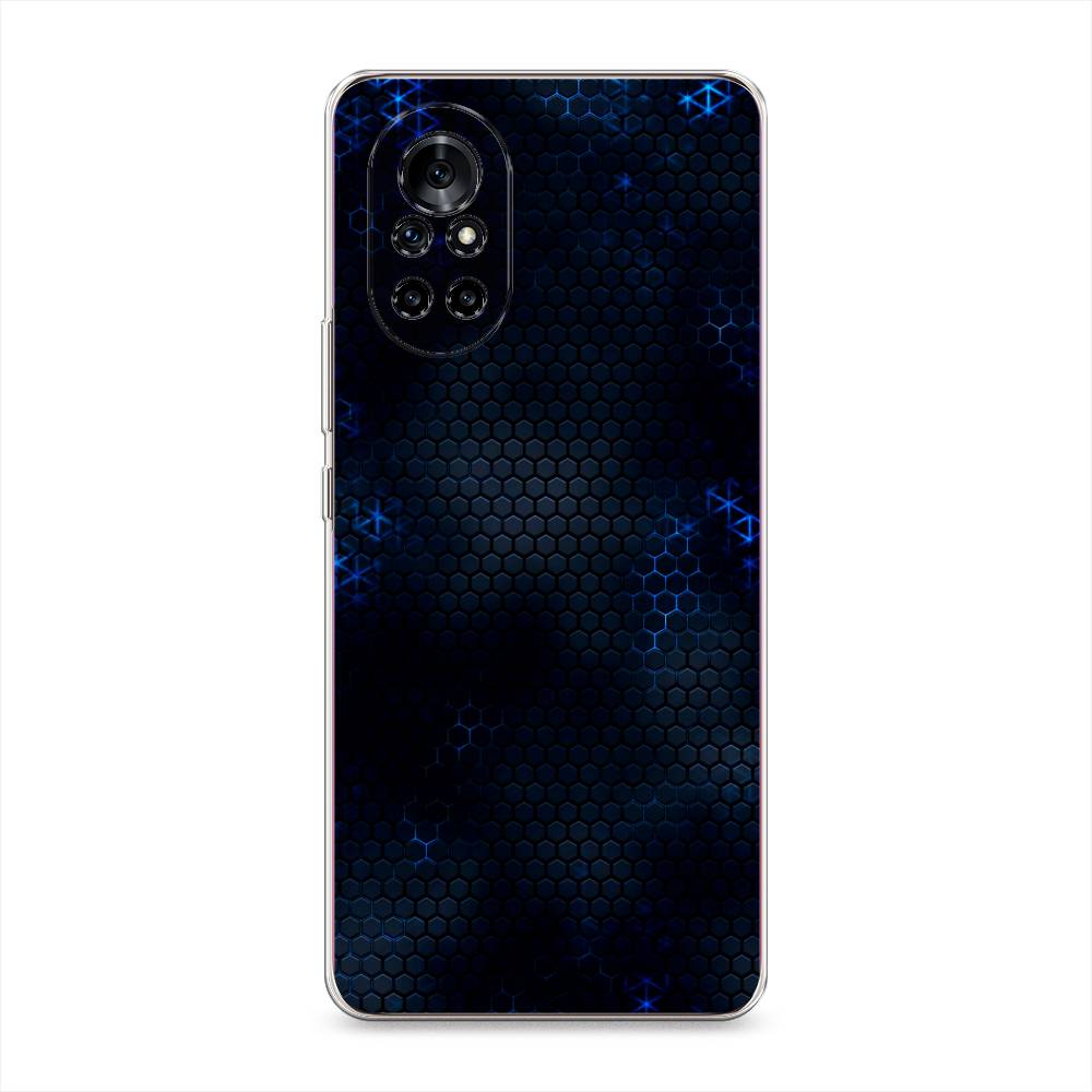 фото Чехол awog "фон соты синие" для huawei nova 8