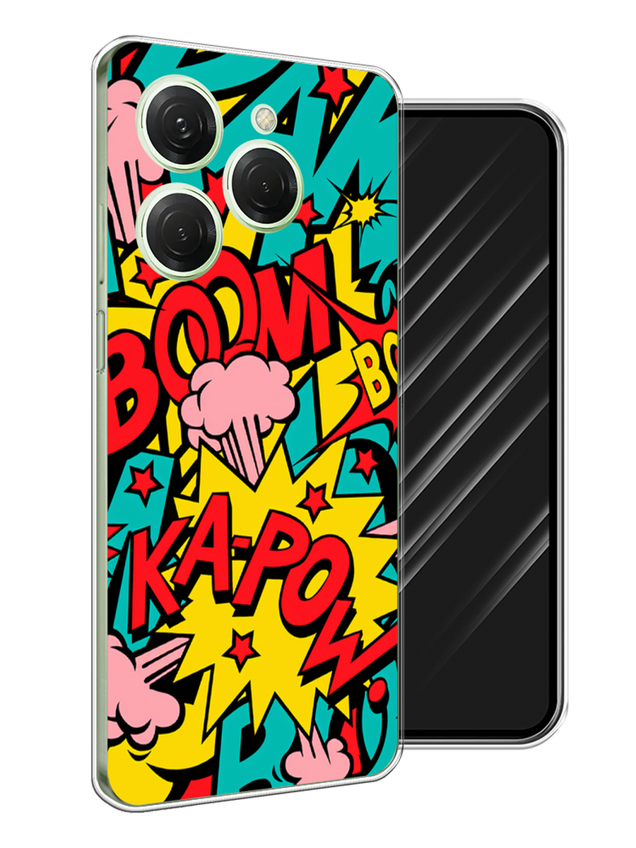 

Чехол Awog на Tecno Spark 20 Pro "Постер pop art", Бирюзовый;желтый;красный, 304850-1