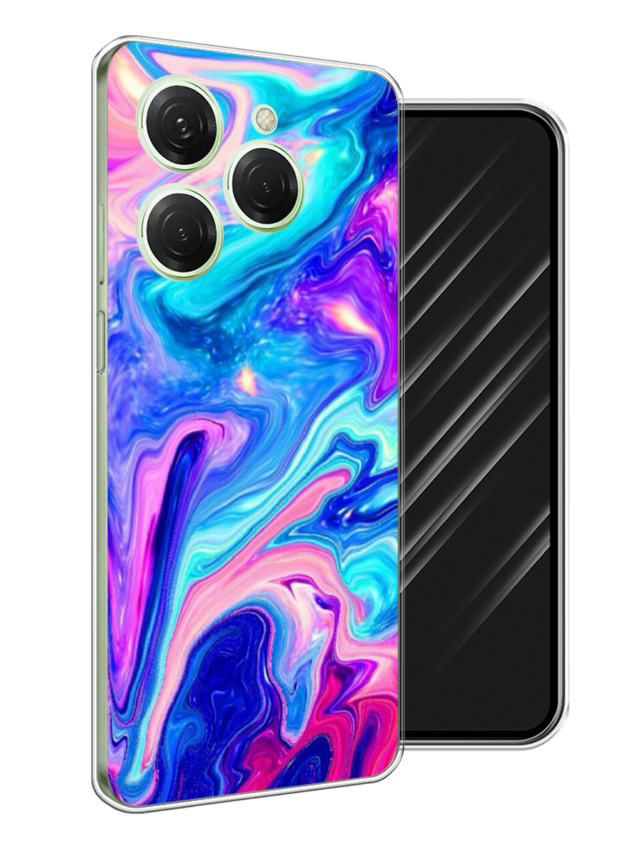 

Чехол Awog на Tecno Spark 20 Pro "Потеки краски", Розовый, 304850-1