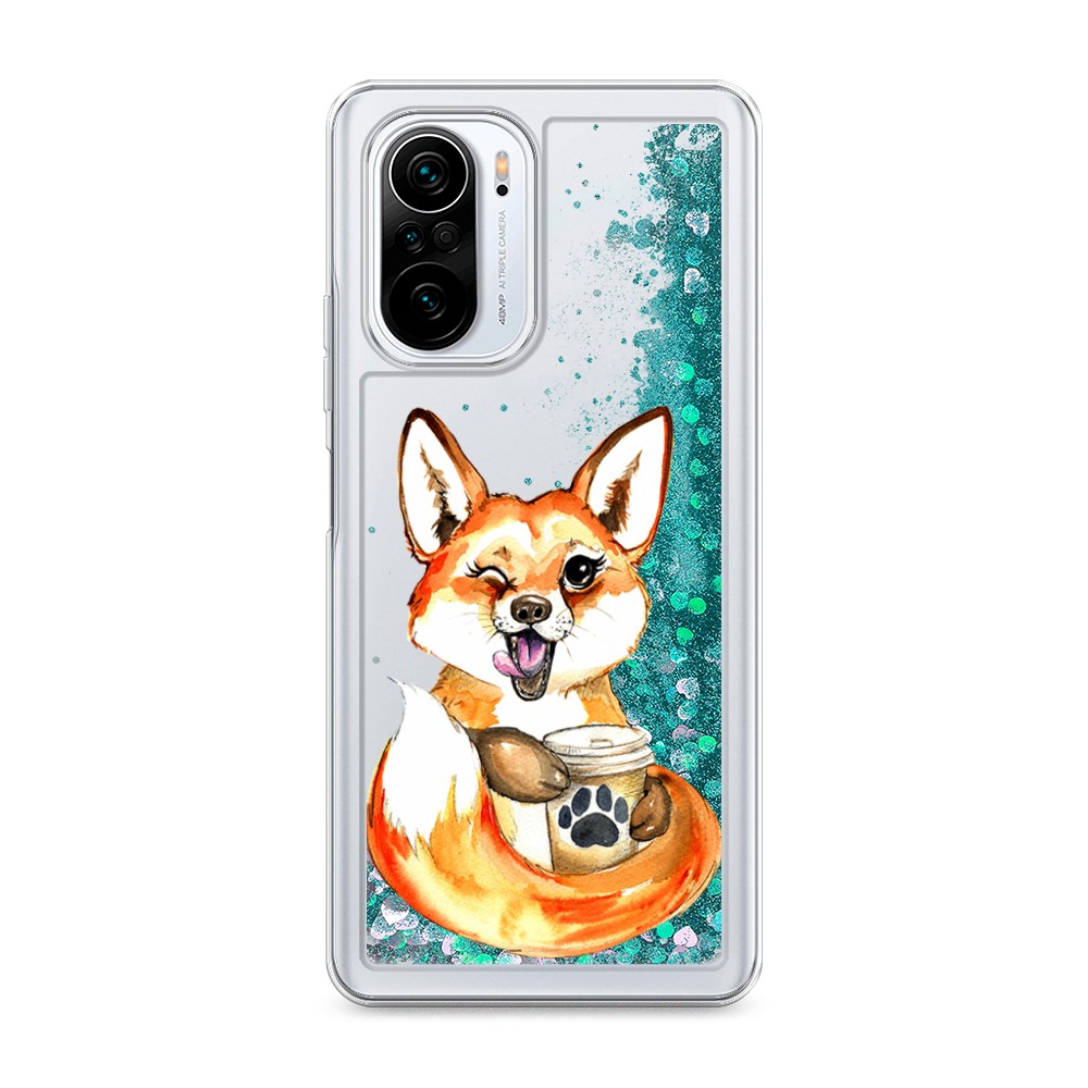 

Чехол Awog "Подмигивающая лиса с кофе" на Xiaomi Poco F3/Redmi K40/Mi11i, 310195-1