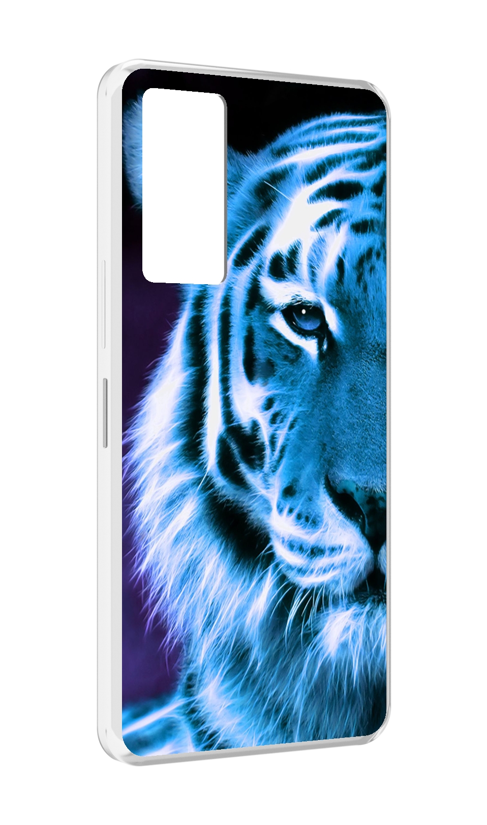 

Чехол MyPads Половина-тигра мужской для Infinix Note 11, Прозрачный, Tocco