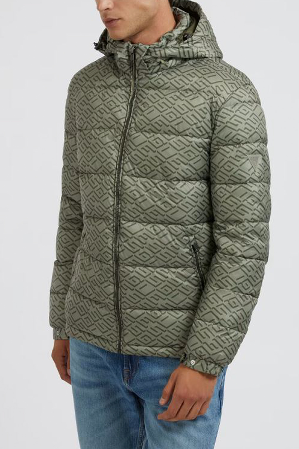 

Куртка мужская Guess M3RL45 WF4G2 хаки XL, M3RL45 WF4G2