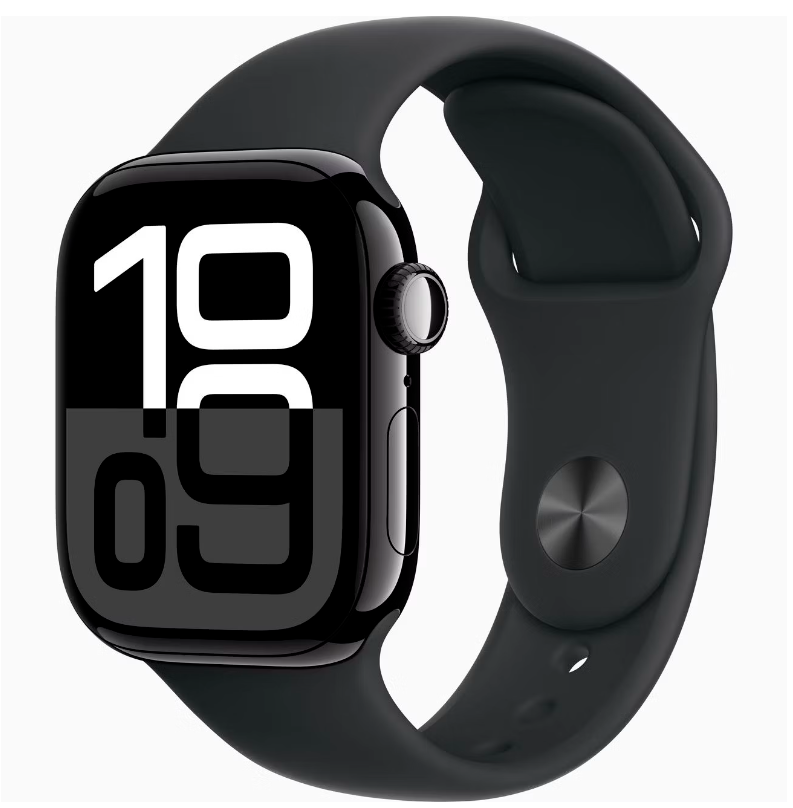 

Умные часы Apple WatСh Series 10 42 мм черный глянец M-L спортивный ремешок