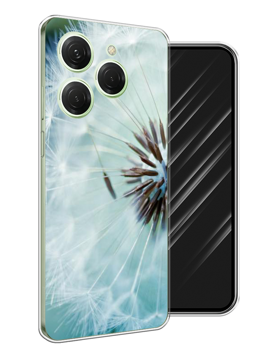 

Чехол Awog на Tecno Spark 20 Pro "Пух одуванчика", Серебристый;серый, 304850-1