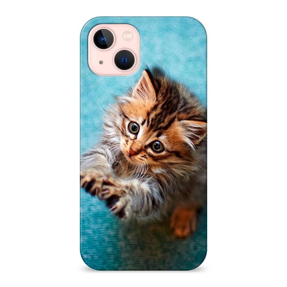 

Пластиковый чехол "Котенок просит есть" на Apple iPhone 13, 14220-1