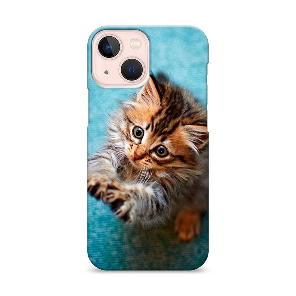 

Пластиковый чехол "Котенок просит есть" на Apple iPhone 13 mini, 14120-1