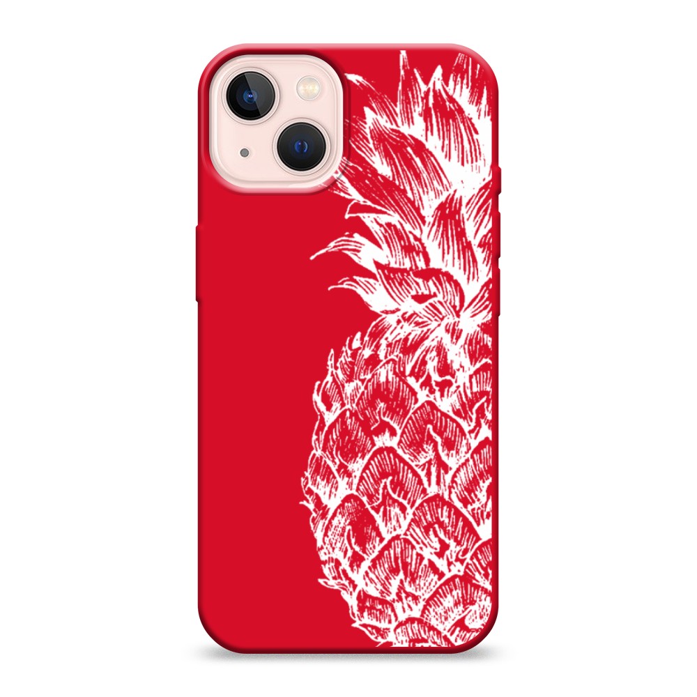 

Чехол Awog на Apple iPhone 13 / Айфон 13 "Ананас графика белая", Разноцветный, 14253-1